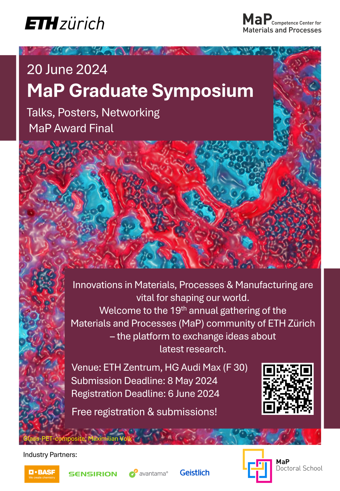 MaP Graduate Symposium announcement poster
