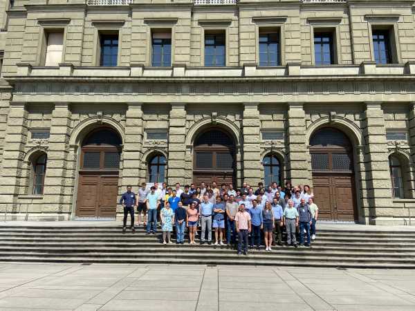 Group photo in front of ETH Zentrum main building