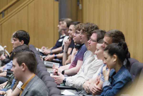 Two rows of audiences in Audi Max